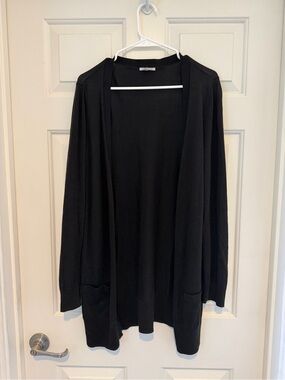 Halogen Black Open-Front Women's Cardigan Sweater - size M